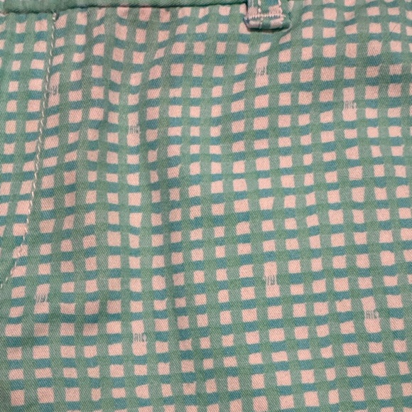 Lilly Pulitzer Mint Checkered Scalloped Shorts - Picture 4 of 4